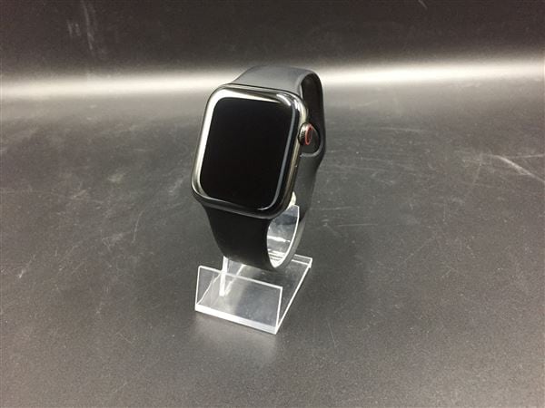 �y���Áz�y���S�ۏ؁z Series5[44mm/�Z�����[]�X�e�����X �X�y�[�X�u���b�N Apple Watch