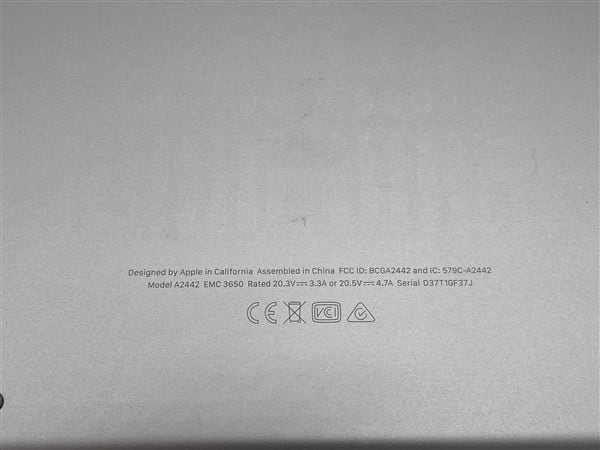 yÁzySۏ؁z MacBookPro 2021N MKGQ3J/A