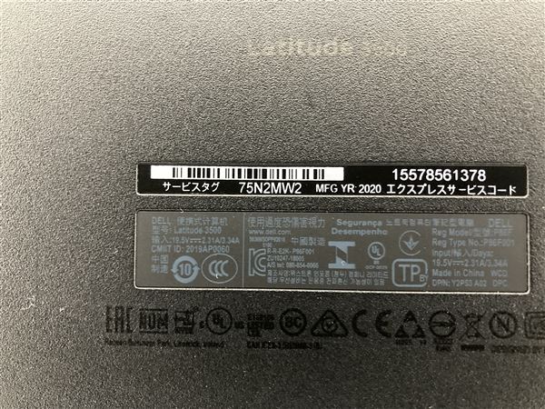 【中古】【安心保証】 Windows ノートPC 2019年 DELL