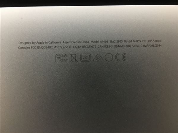 yÁzySۏ؁z MacBookAir 2016N MMGG2J/A
