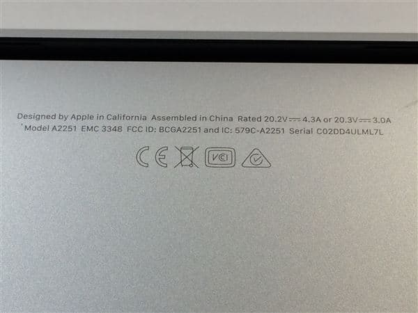 �y���Áz�y���S�ۏ؁z MacBookPro 2020�N MWP72J/A