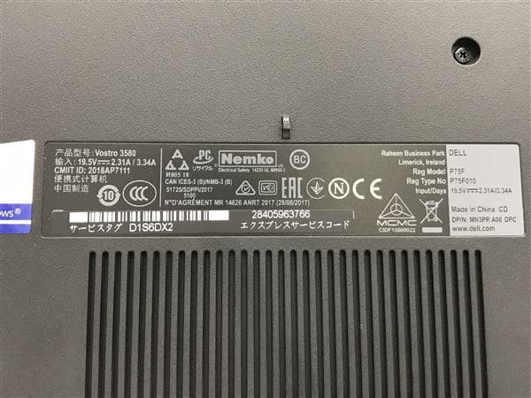 �y���Áz�y���S�ۏ؁z Windows �m�[�gPC 2019�N DELL