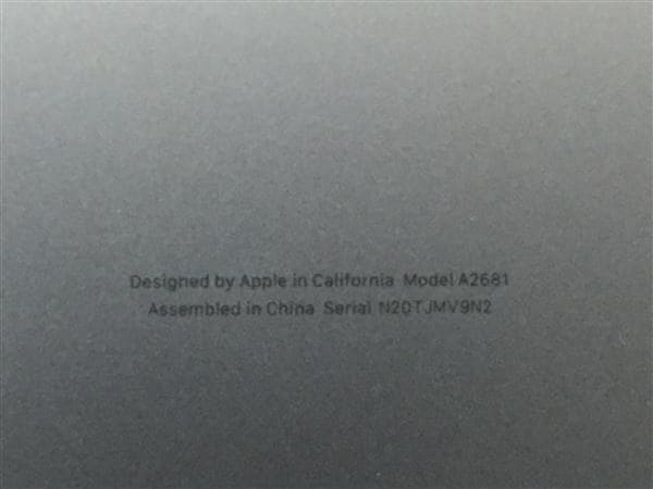 【中古】【安心保証】 MacBookAir 2022年 MLXX3J/A