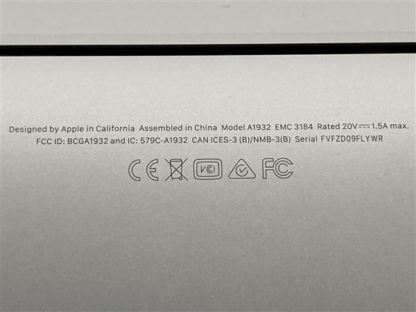 �y���Áz�y���S�ۏ؁z MacBookAir 2019�N MVFL2J/A