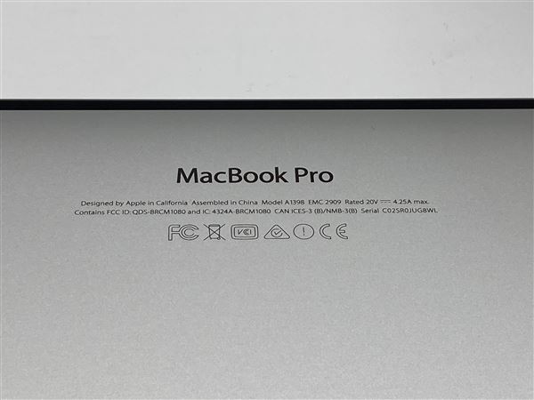 【中古】【安心保証】 MacBookPro 2015年 MJLQ2J/A