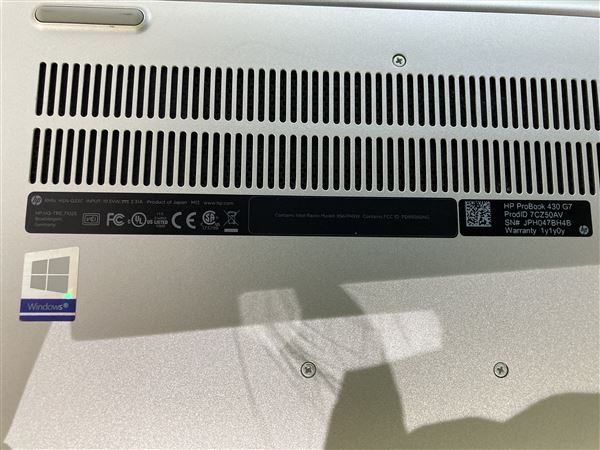 【中古】【安心保証】 Windows ノートPC 2020年 日本ヒューレット・パッカード