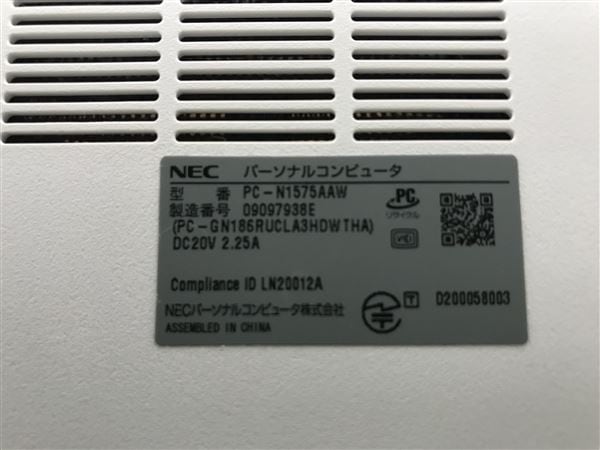 �y���Áz�y���S�ۏ؁z Windows �m�[�gPC 2019�N NEC