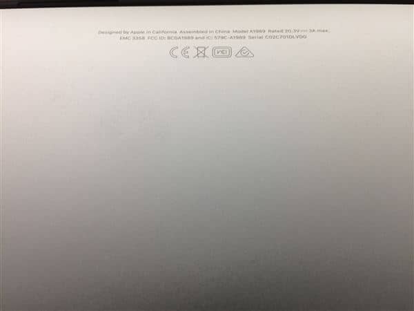 �y���Áz�y���S�ۏ؁z MacBookPro 2019�N MV992J/A