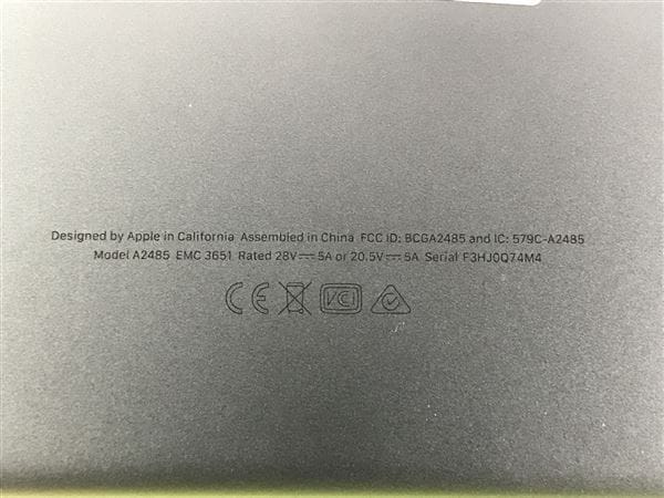 �y���Áz�y���S�ۏ؁z MacBookPro 2021�N MK1E3J/A