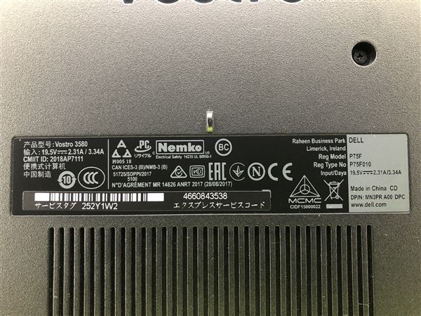 �y���Áz�y���S�ۏ؁z Windows �m�[�gPC 2019�N DELL