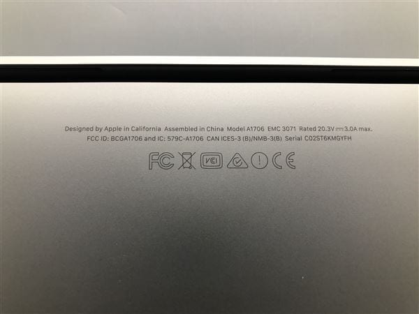 yÁzySۏ؁z MacBookPro 2016N MLVP2J/A