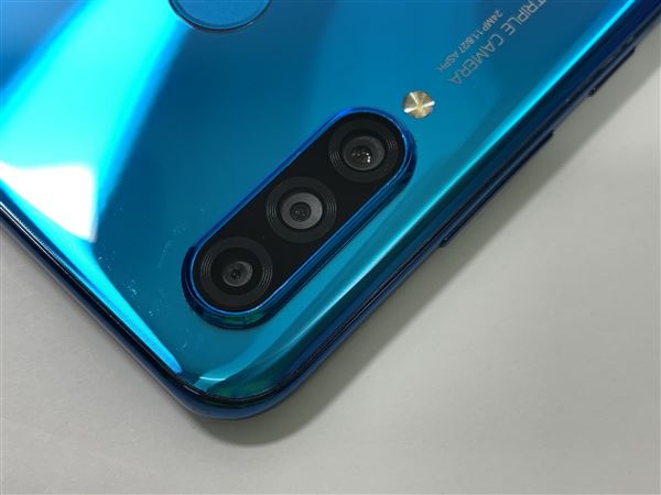 HUAWEI P30 lite ブルー SIMフリー バッテリー交換済
