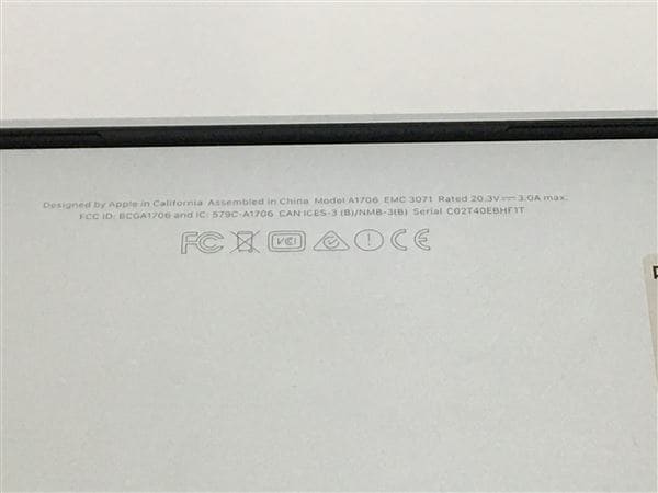 yÁzySۏ؁z MacBookPro 2016N MPDL2J/A