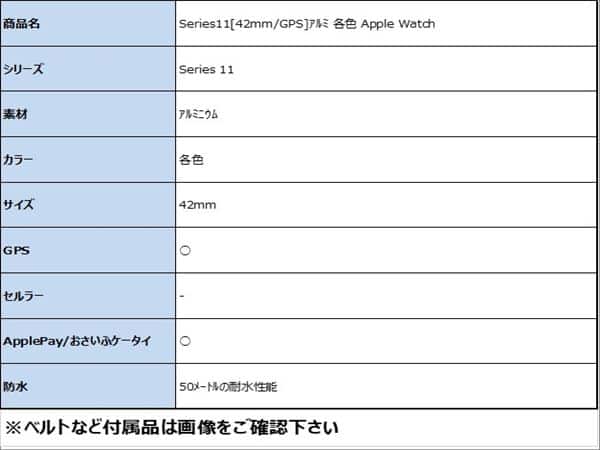 �y���Áz�y���S�ۏ؁z Series11[42mm/GPS]�A���~ �e�F Apple Watch
