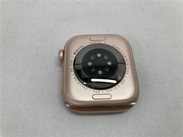 �y���Áz�y���S�ۏ؁z Series11[42mm/�Z�����[]�A���~ ���[�Y�S�[���h Apple Watch