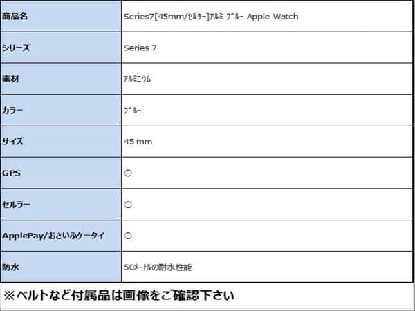 �y���Áz�y���S�ۏ؁z Series7[45mm/�Z�����[]�A���~ �u���[ Apple Watch