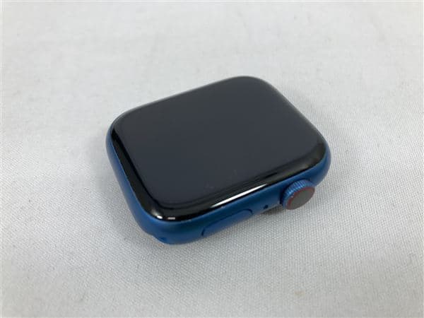 �y���Áz�y���S�ۏ؁z Series7[45mm/�Z�����[]�A���~ �u���[ Apple Watch