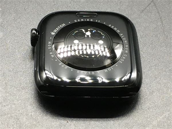 �y���Áz�y���S�ۏ؁z Series11[46mm/GPS]�A���~ �W�F�b�g�u���b�N Apple Watch
