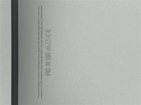 【中古】【安心保証】 MacBookAir 2015年 MJVG2J/A