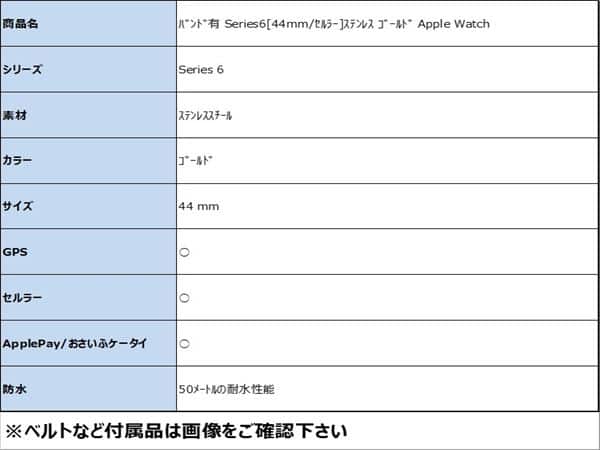�y���Áz�y���S�ۏ؁z Series6[44mm/�Z�����[]�X�e�����X �S�[���h Apple Watch