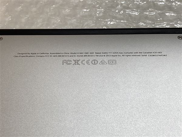 【中古】【安心保証】 MacBookAir 2013年 MD711J/A