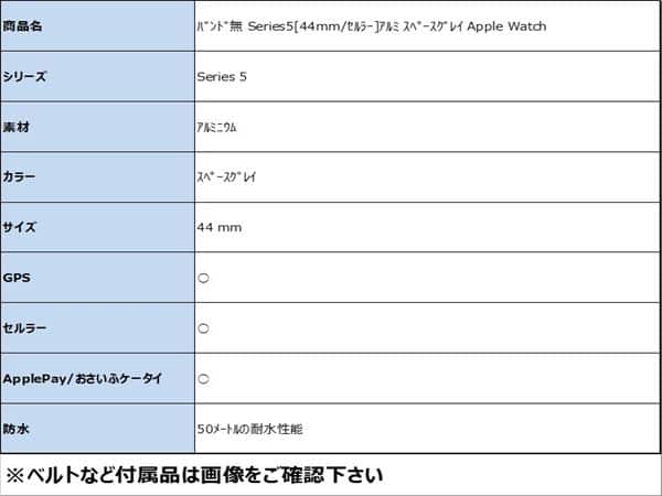�y���Áz�y���S�ۏ؁z �o���h�� Series5[44mm/�Z�����[]�A���~ �X�y�[�X�O���C Apple Watch