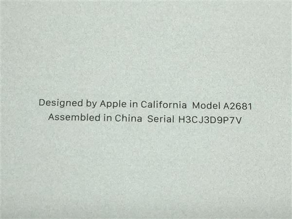 yÁzySۏ؁z MacBookAir 2022N MLXY3J/A