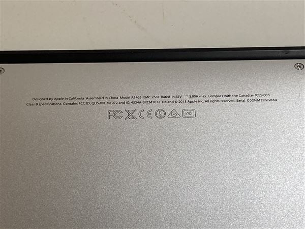 【中古】【安心保証】 MacBookAir 2014年 MD712J/B