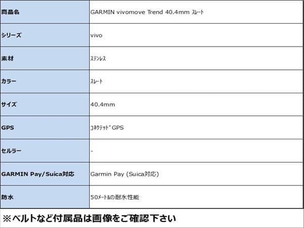 �y���Áz�y���S�ۏ؁z GARMIN vivomove Trend 40.4mm �X���[�g
