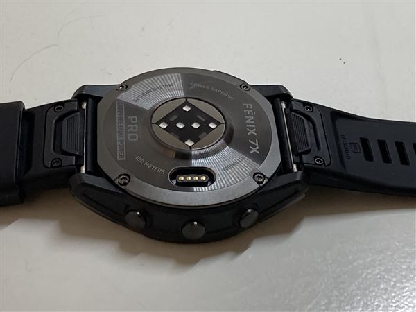 【中古】【安心保証】 GARMIN fenix 7X Pro Sapphire Dual Power 51mm グレー/クロ