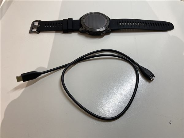【中古】【安心保証】 GARMIN fenix 7X Pro Sapphire Dual Power 51mm グレー/クロ