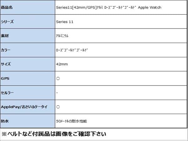 �y���Áz�y���S�ۏ؁z Series11[42mm/GPS]�A���~ ���[�Y�S�[���h Apple Watch