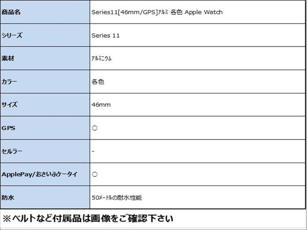 �y���Áz�y���S�ۏ؁z Series11[46mm/GPS]�A���~ �e�F Apple Watch