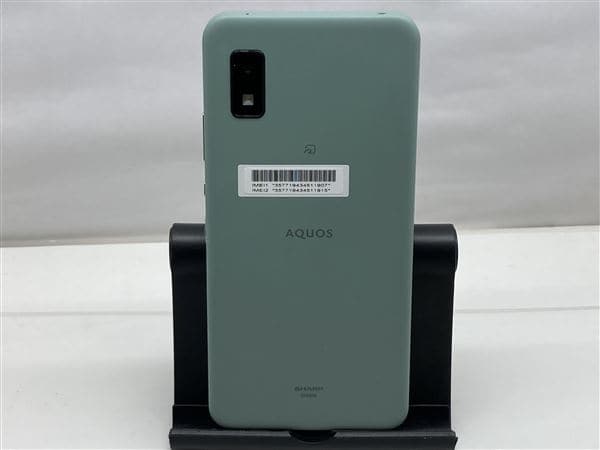 中古品〕 AQUOS wish 64GB オリーブグリーン SH-M20 SIMフリー【349