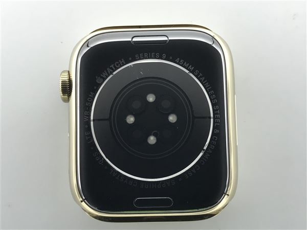 �y���Áz�y���S�ۏ؁z Series9[45mm/�Z�����[]�X�e�����X �S�[���h Apple Watch
