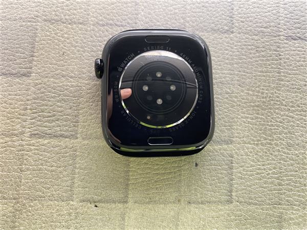 �y���Áz�y���S�ۏ؁z Series11[46mm/�Z�����[]�A���~ �W�F�b�g�u���b�N Apple Watch