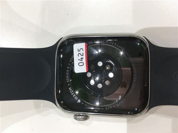 �y���Áz�y���S�ۏ؁z Series8[45mm/�Z�����[]�X�e�����X �V���o�[ Apple Watch