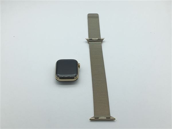 �y���Áz�y���S�ۏ؁z Series8[41mm/�Z�����[]�X�e�����X �S�[���h Apple Watch