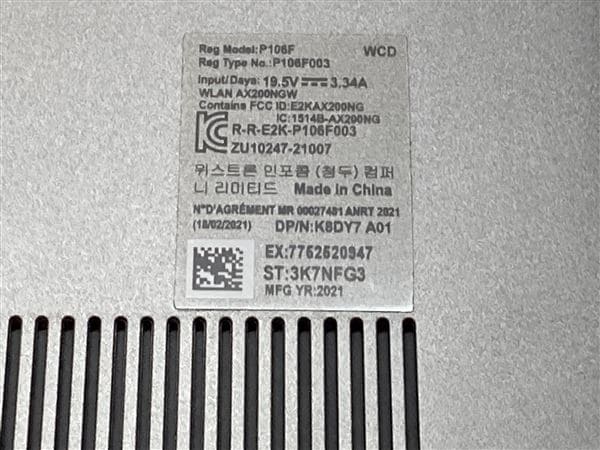 yÁzySۏ؁z Windows m[gPC 2021N DELL