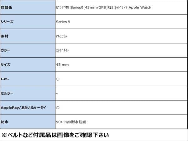 �y���Áz�y���S�ۏ؁z Series9[45mm/GPS]�A���~ �~�b�h�i�C�g Apple Watch