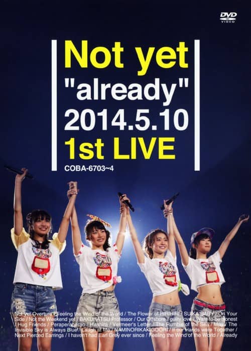 �y���ÁzNot yet�^already 2014.5.10 1st LIVE �yDVD�z�^�m�����@������