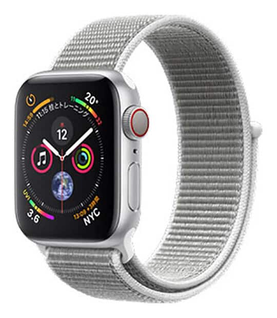 �y���Áz�y���S�ۏ؁z Series4[40mm/�Z�����[]�A���~ �V���o�[ Apple Watch
