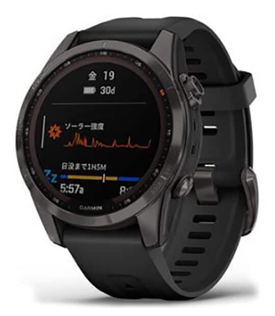 Garmin funix6s sapphire DLC  中古 Garmin fenix 6 Sapphire (Carbon gray DLC bezel, black band) GPS